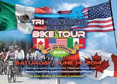 Inaugural Tri-National Benefit Bike Tour